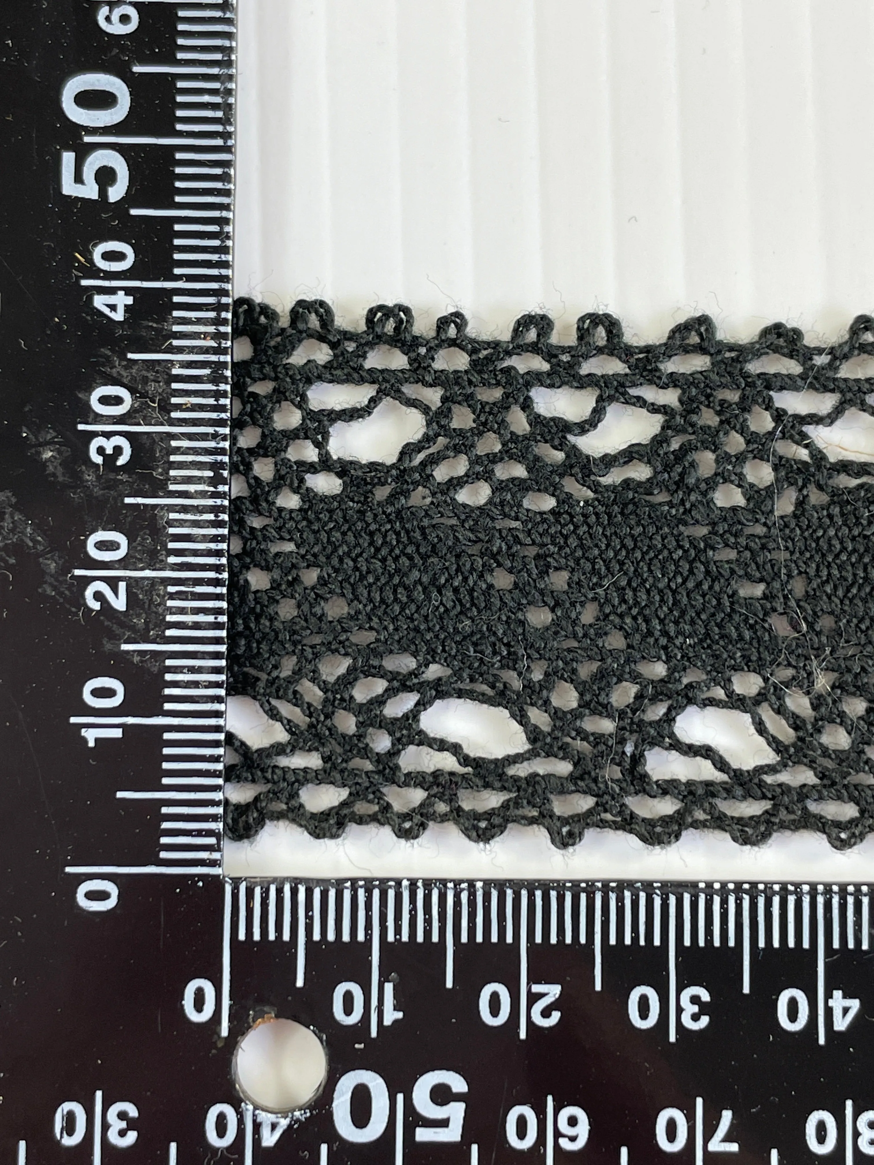 Vintage? Modern? Intricate Black Lace Trim 35mm wide