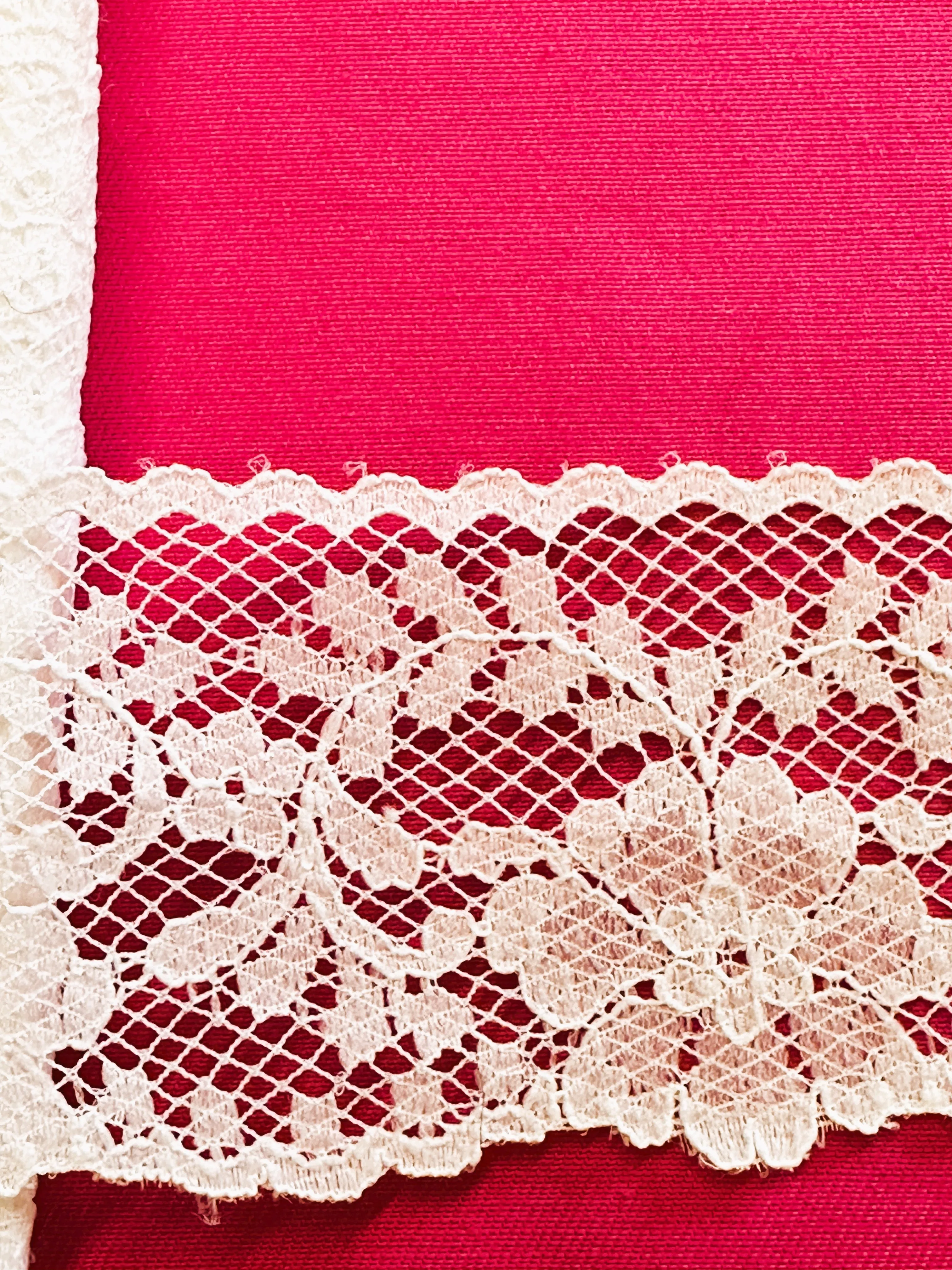 Vintage Trim Rayon 1973 Intricate White Lace Nottingham Richex 60mm Wide
