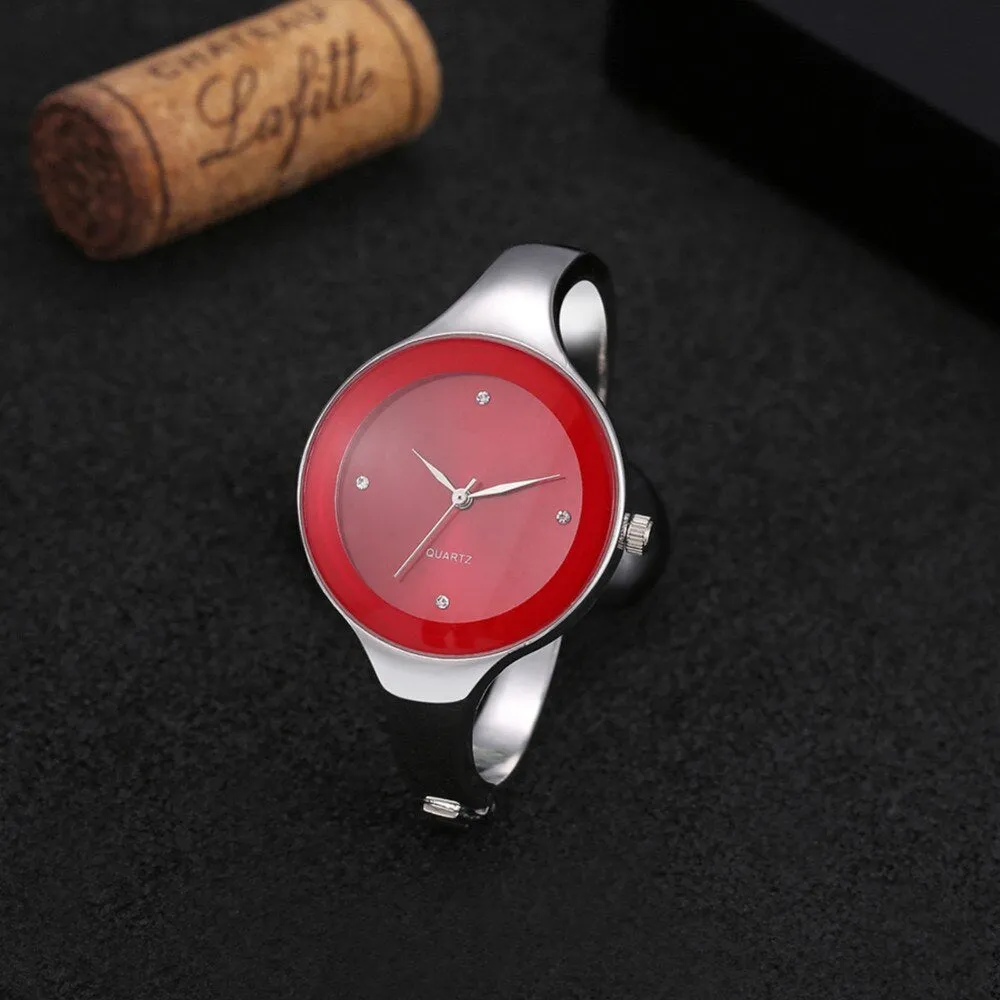 women's stainless strapwatch clasp bracelets quartz stylish wrist watch ✈️ free.shipping