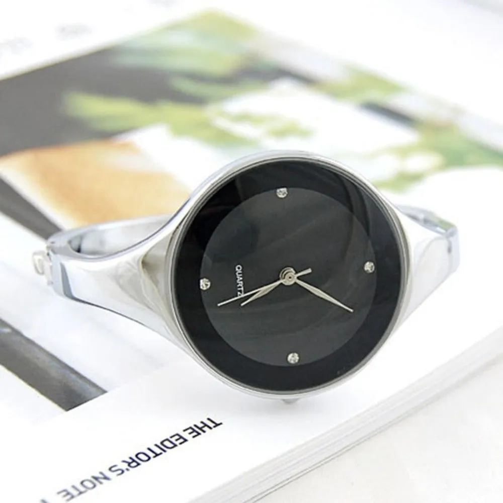 women's stainless strapwatch clasp bracelets quartz stylish wrist watch ✈️ free.shipping